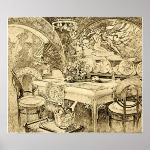 Mucha - Illustration 1901 Poster