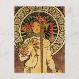 Mucha La Trappistine Postcard