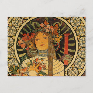 Mucha La Trappistine Postcard