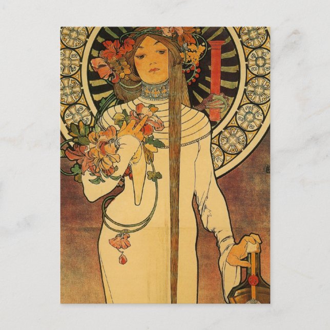 Mucha La Trappistine Postcard (Front)