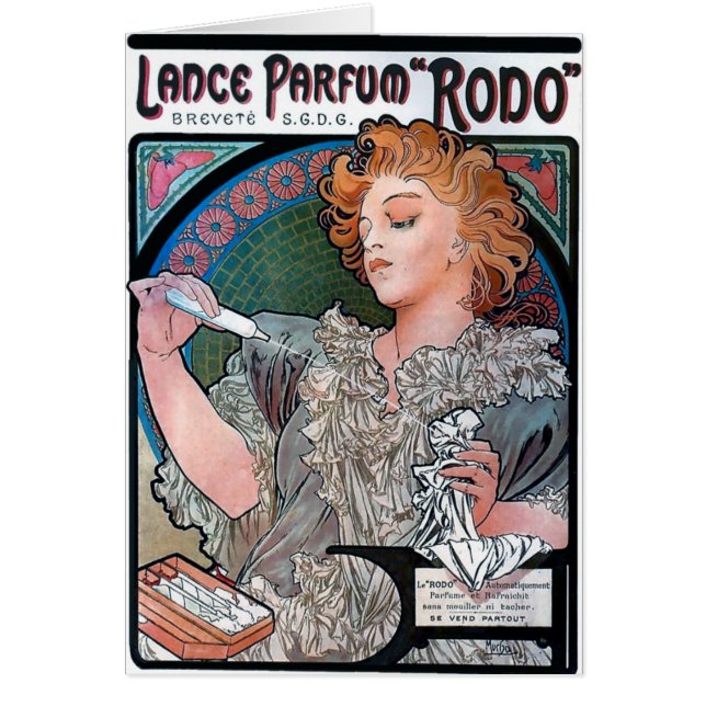 Mucha Lance Parfum Rodo perfume advertisement (Front)