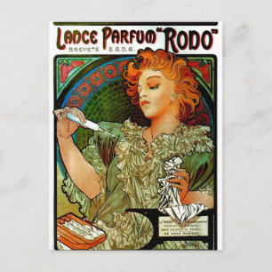 Mucha Lance Parfum Rodo Postcard