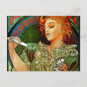 Mucha Lance Parfum Rodo Postcard