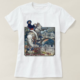 Mucha Luchon Old European City Art Nouveau T-Shirt