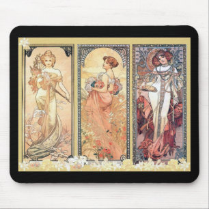 Mucha ~ Panel of Three Mouse Mat