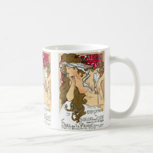 Mucha , Poster Salon des Cents 1901, Musée des art Coffee Mug
