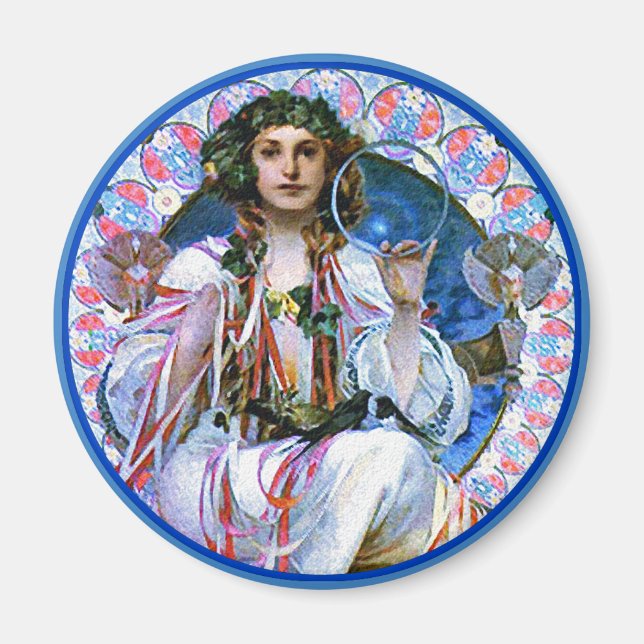 Mucha - Slavia - Secession Magnet (Front)