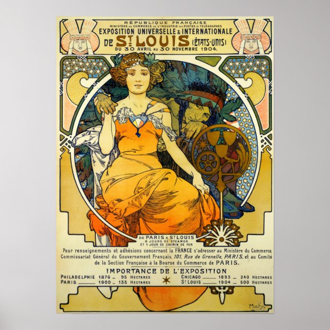 Mucha - Universal And International Exhibition Of… Poster (Front)
