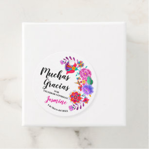 Muchas Gracias Birthday Fiesta Favour Tags