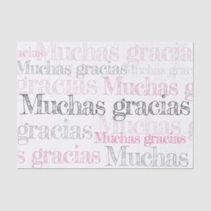 Muchas gracias/ Spanish thank you tissue paper