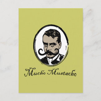 Mucho Mustacho - Zapata Postcard