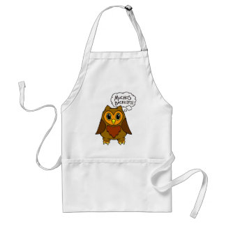 Muchos Backflips! Alfred the Owl Friend Apron