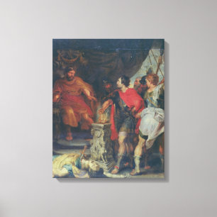 Mucius Scaevola before Lars Porsena, c.1618-20 Canvas Print