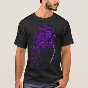 Mucolididoses Awareness sunflower nobody fights al T-Shirt