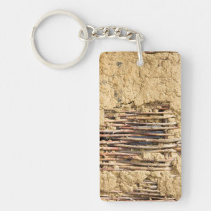 Mud and wattle wall key ring