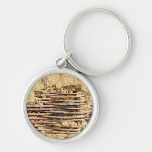 Mud and wattle wall key ring