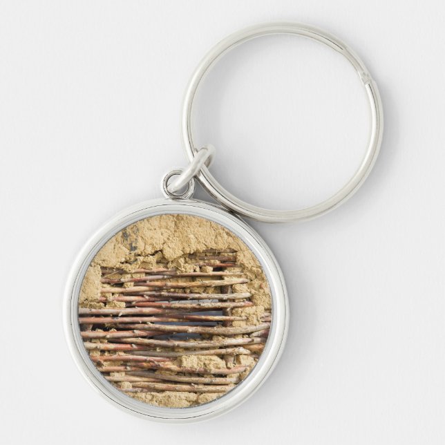 Mud and wattle wall key ring (Front)