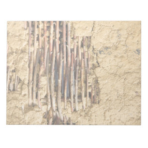 Mud and wattle wall notepad