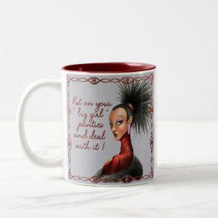 Mud "Big Girl Panties" Two-Tone Coffee Mug