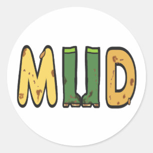 Mud Classic Round Sticker