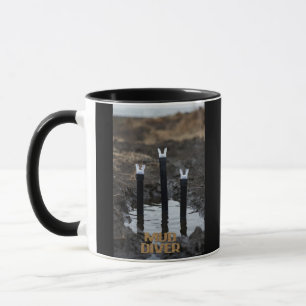Mud Diver black combo mug 2 sided