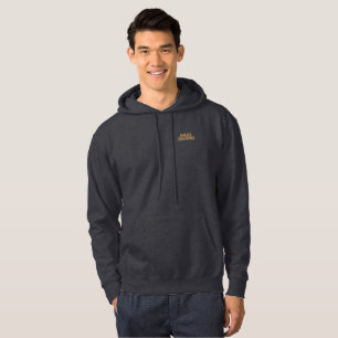 Mud Diving men gray hooded sweatshirt pocket