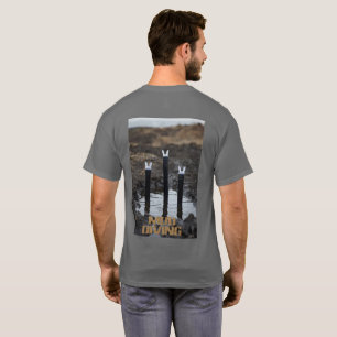 Mud Diving men grey T-shirt back