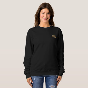 Mud Diving women black sweatshirt pocket