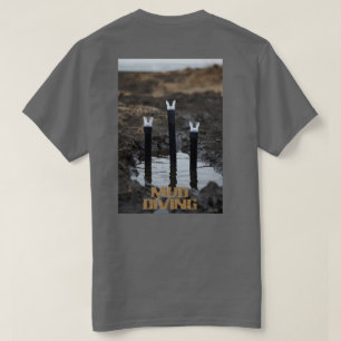 Mud Diving women gray T-shirt back