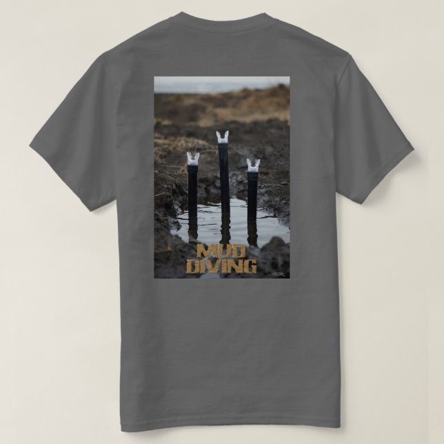 Mud Diving women gray T-shirt back (Design Back)