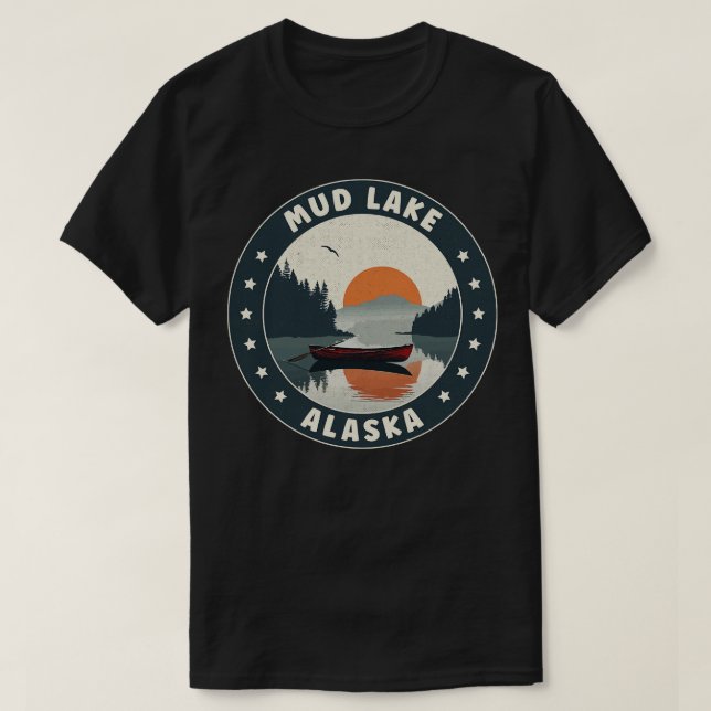 Mud Lake Alaska Sunset TShirt (Design Front)