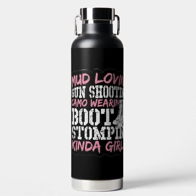 Mud Lovin' Girl Water Bottle (Front)
