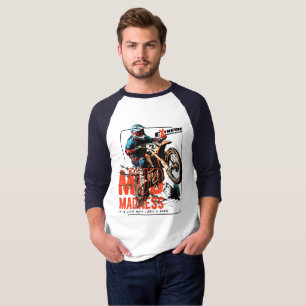 Mud Madness Men's 3/4 Sleeve Raglan T-Shirt