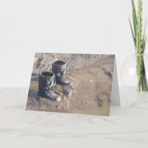 Mud Puddle Boots Card