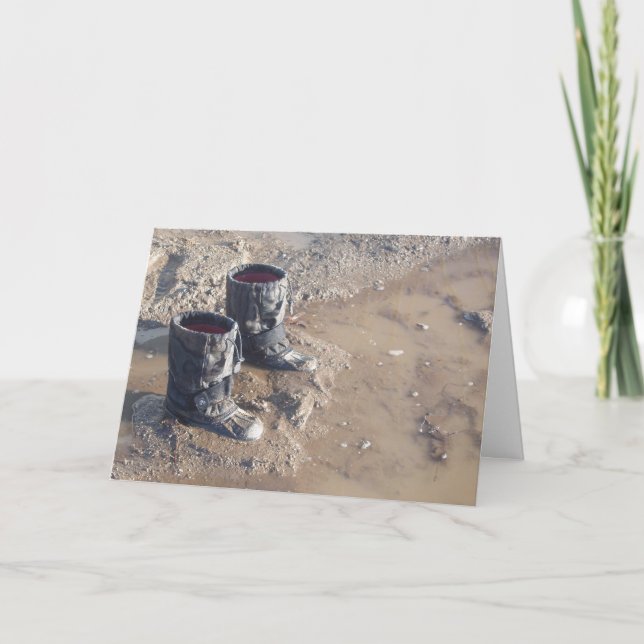 Mud Puddle Boots Card (Front)