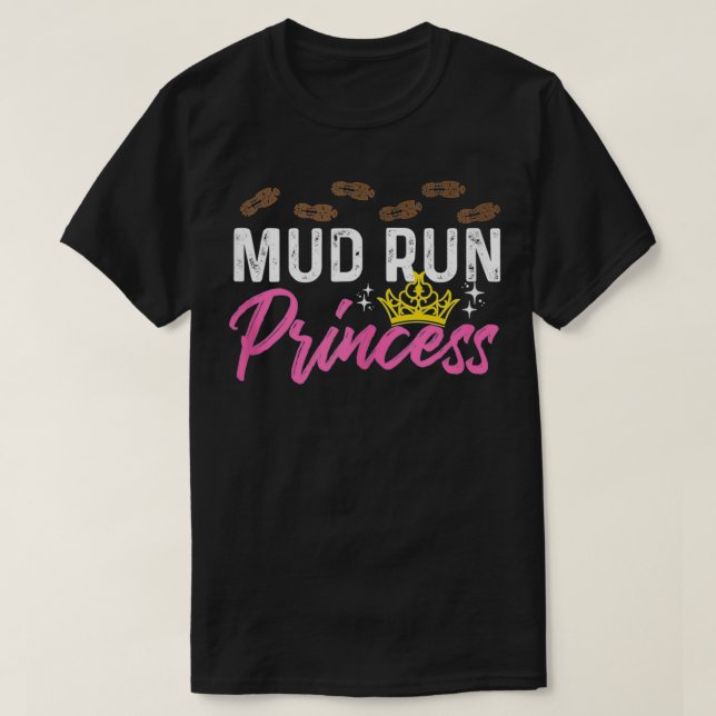 Mud Run For A Mudding Mudder Trail Running Lover  T-Shirt (Design Front)