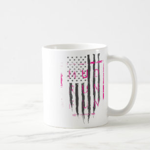 Mud Run Fun Usa Flag Pink Mudder Trail Running And Coffee Mug