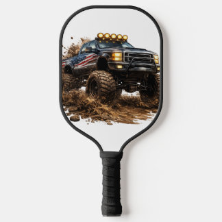 Mud Truck Power – Off-Road Beast Design Pickleball Paddle