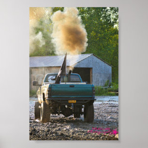 Mud Truck Rollin Coal Poster