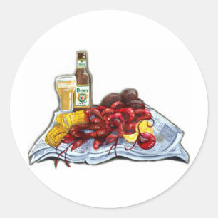 Mudbugs and Brew Classic Round Sticker