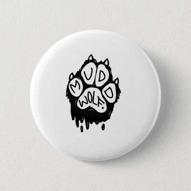 Muddwolf Logo 6 Cm Round Badge (Front)