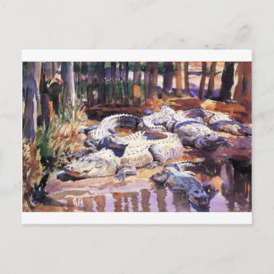 Muddy Alligators by John Singer Sargent Postcard