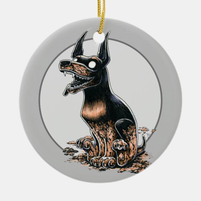 Muddy Boo Buddy Ceramic Tree Decoration (Front)