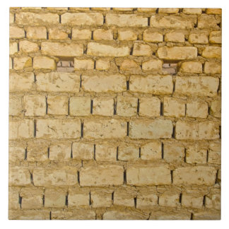 Muddy brick wall tile
