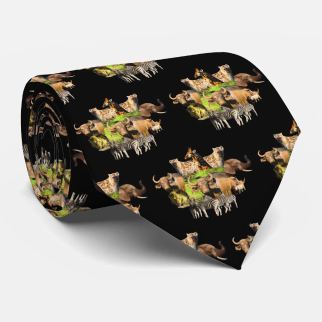 Muddy Buffalo Wildlife Frame Neck Tie (Rolled)