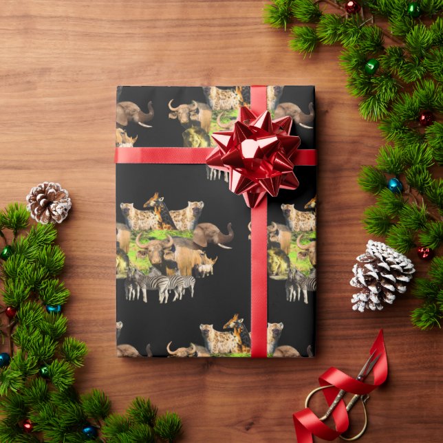 Muddy Buffalo wildlife frame Wrapping Paper (Holiday Gift)