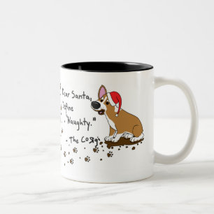 Muddy Christmas Corgi Mug