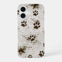 Muddy Dog Paws Prints