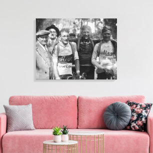 Muddy Faces Tour de France 1928 After Stage 10 Canvas Print