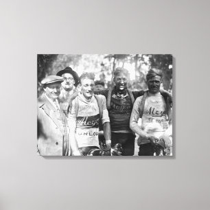 Muddy Faces Tour de France 1928 After Stage 10 Canvas Print